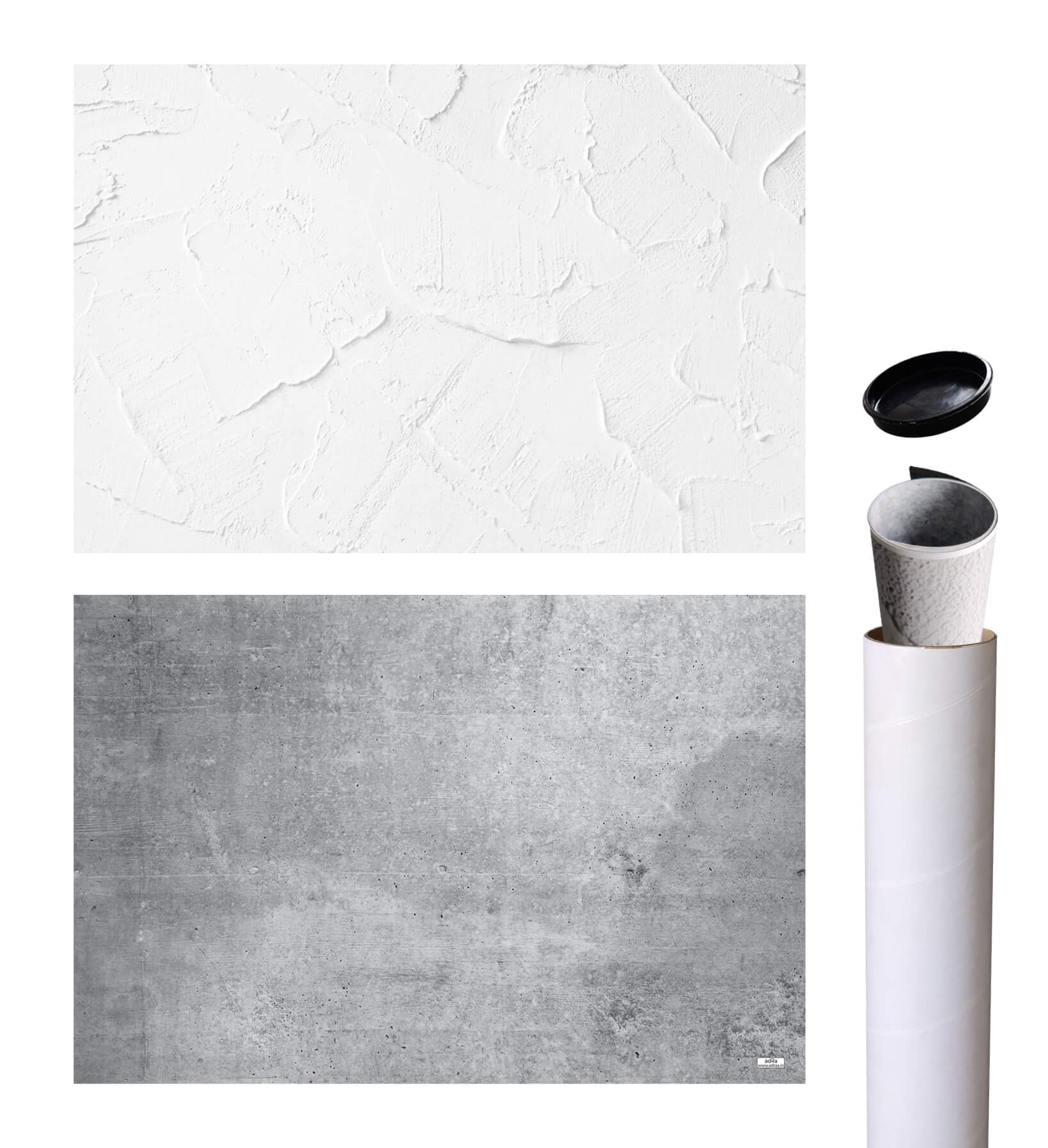 White Cement and Grey double sided photography backdrop