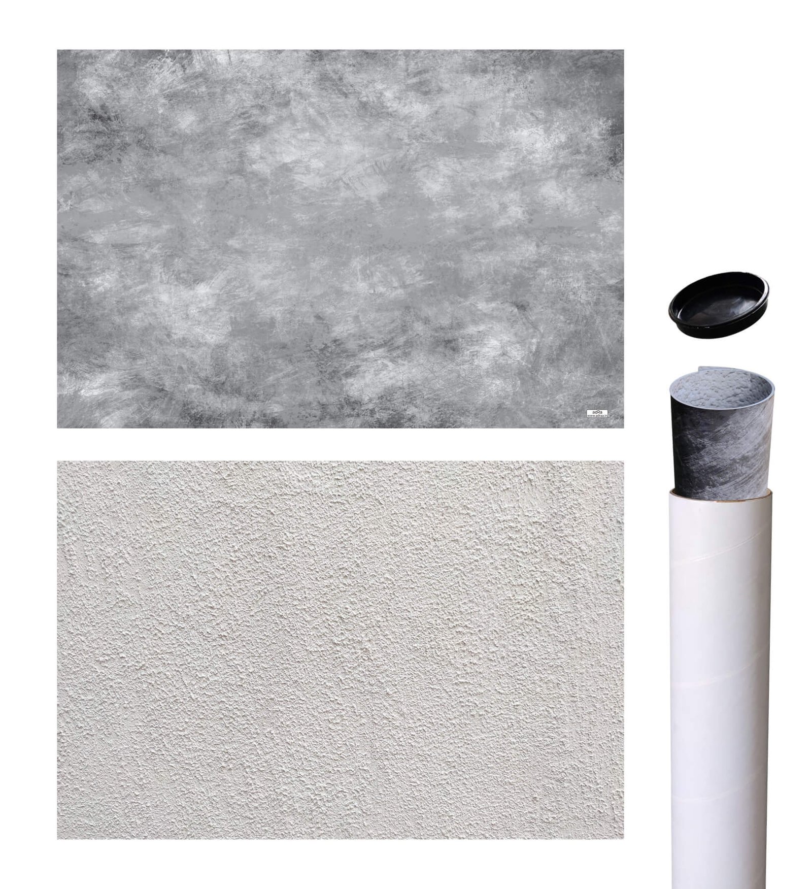 Single Concrete & Textured Grey double sided photography backdrop