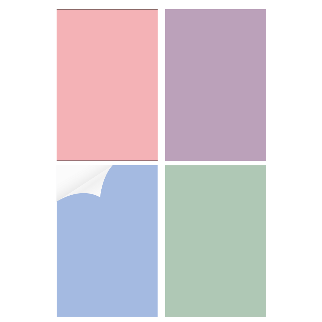 Pack of 4 Solid Colour Photography Backdrops