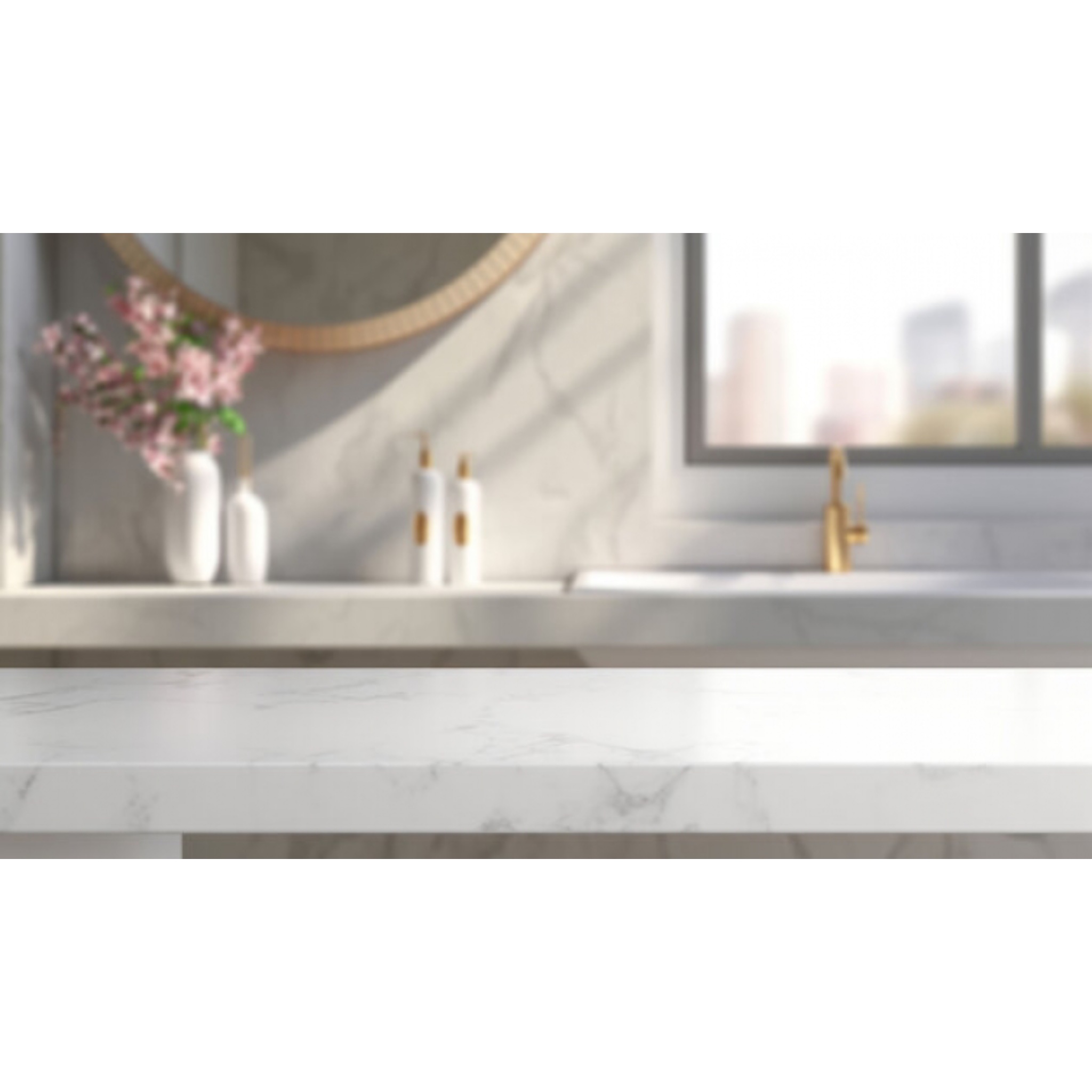 Vinyl Modern Bathroom Design Backdrop