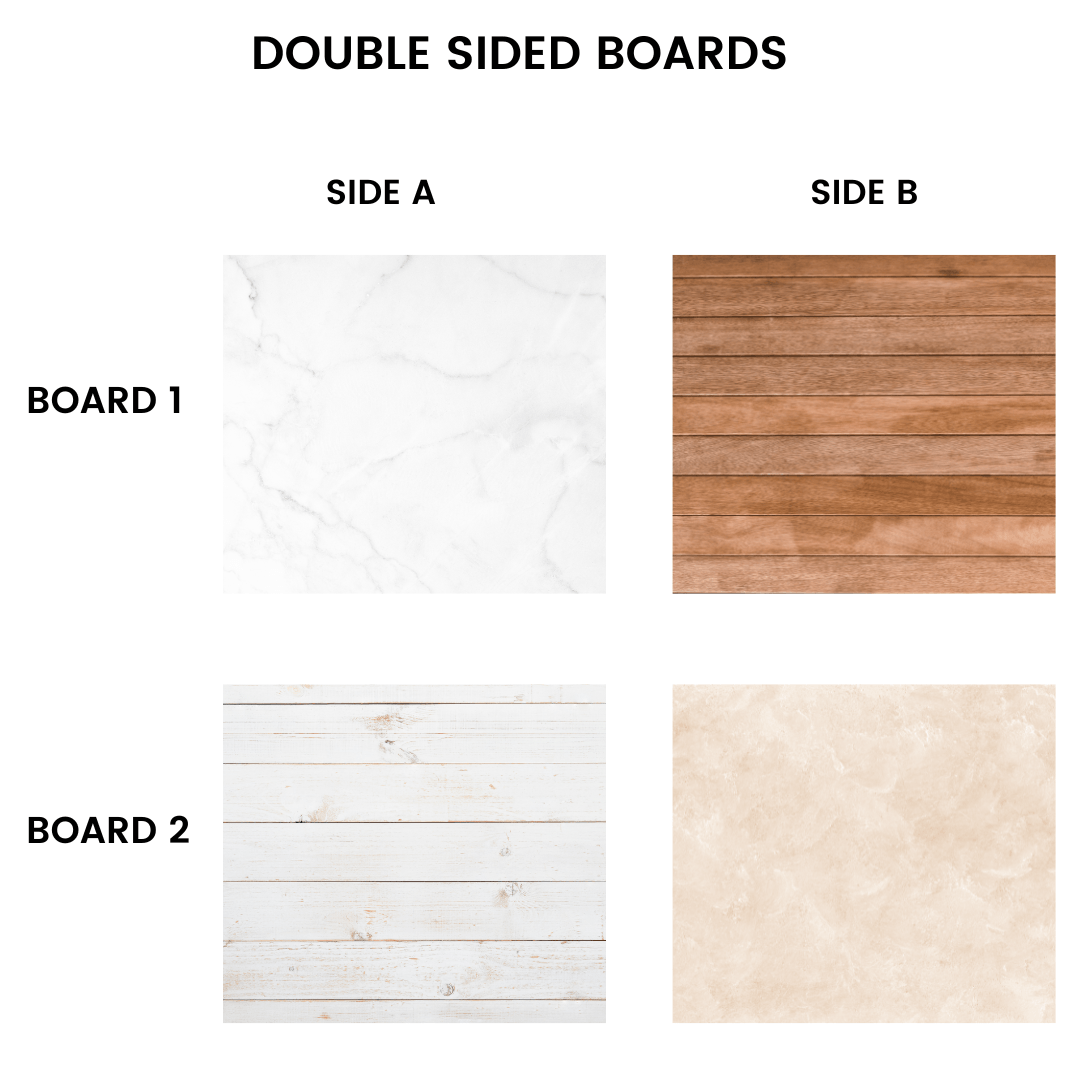 Backdrop Boards ✨ Pack of 2 double sided backdrops (4 designs) 2X2 ft