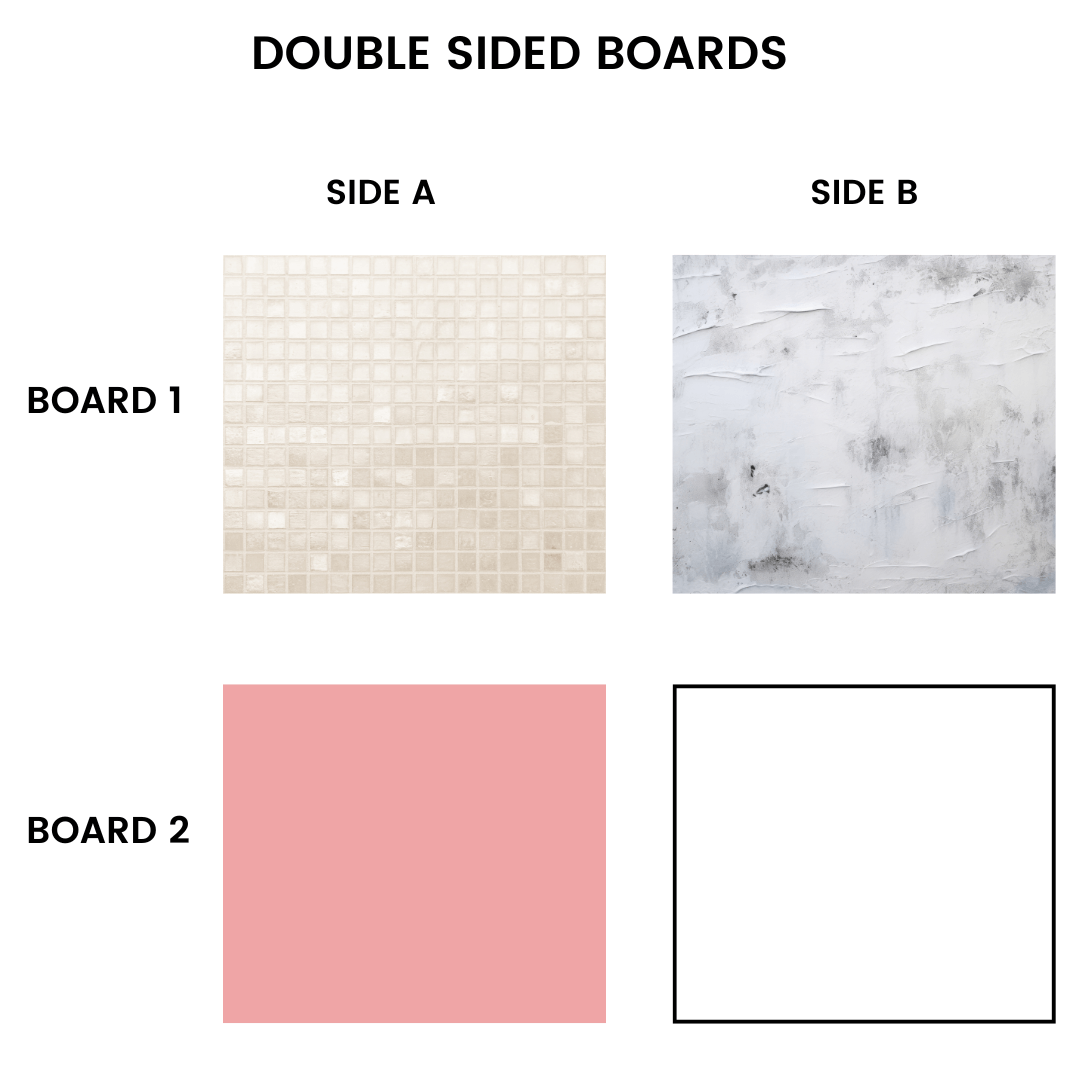 Backdrop Boards ✨ Pack of 2 double sided backdrops (4 designs) 2X2 ft